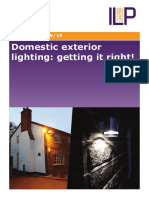 Domestic Exterior Lighting: Getting It Right!: Guidance Note 9/19