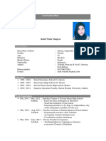 Curriculum Vitae: Personal Details