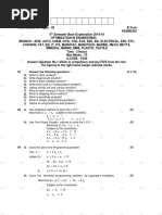 Optimization in Engineering - 6th Sem 18-19