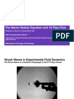 The Navier-Stokes Equation and 1D Pipe Flow (1)