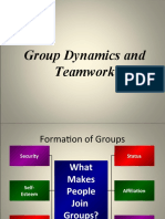 Group Dynamics and Teamwork