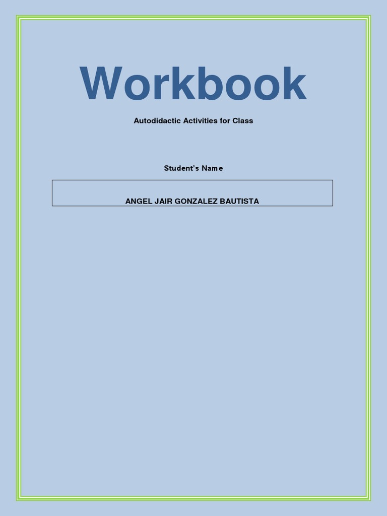 Autodidactic Class Activities Workbook | PDF