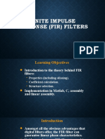 Finite Impulse Response (FIR) Filters