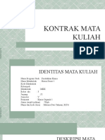 Kontrak Mata Kuliah Biokimia