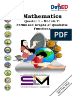 Mathematics: Quarter 1 - Module 7: Forms and Graphs of Quadratic Functions