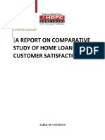 A Report On Comparative Study of Home Loan &amp Customer Satisfaction