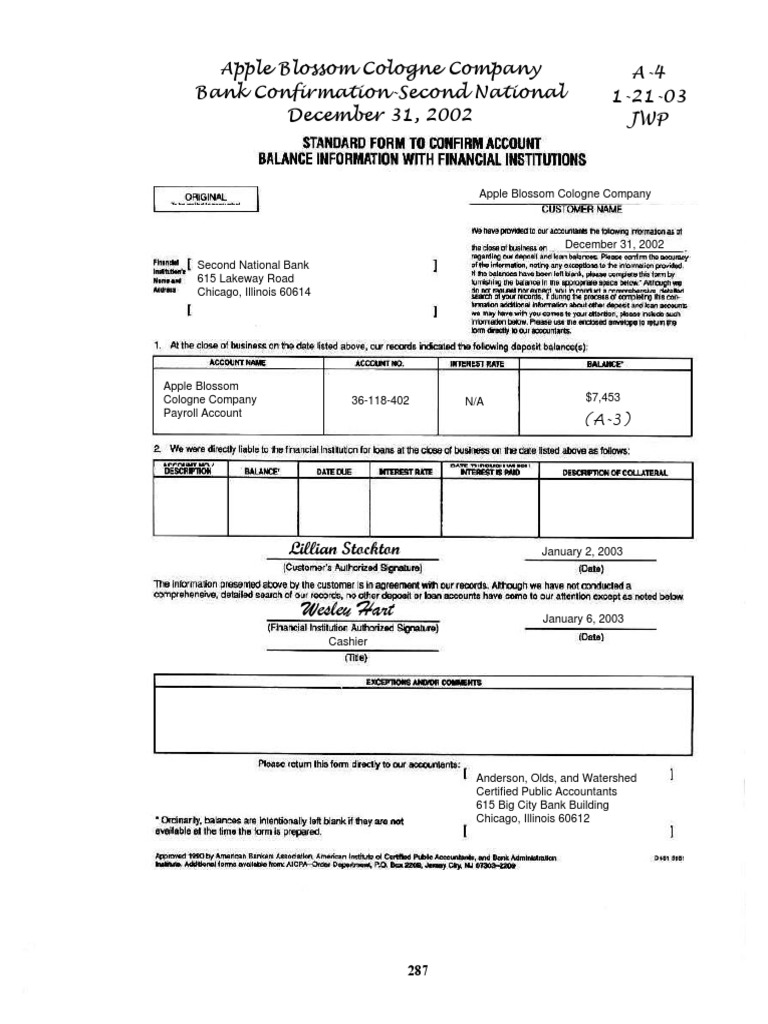 13 PY WP A-4 Bank Confirm SN | PDF