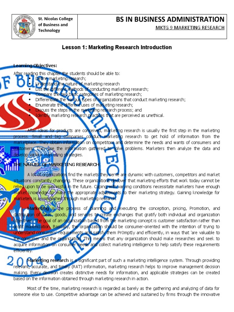 Marketing Reserach Module | PDF | Marketing | Marketing Research