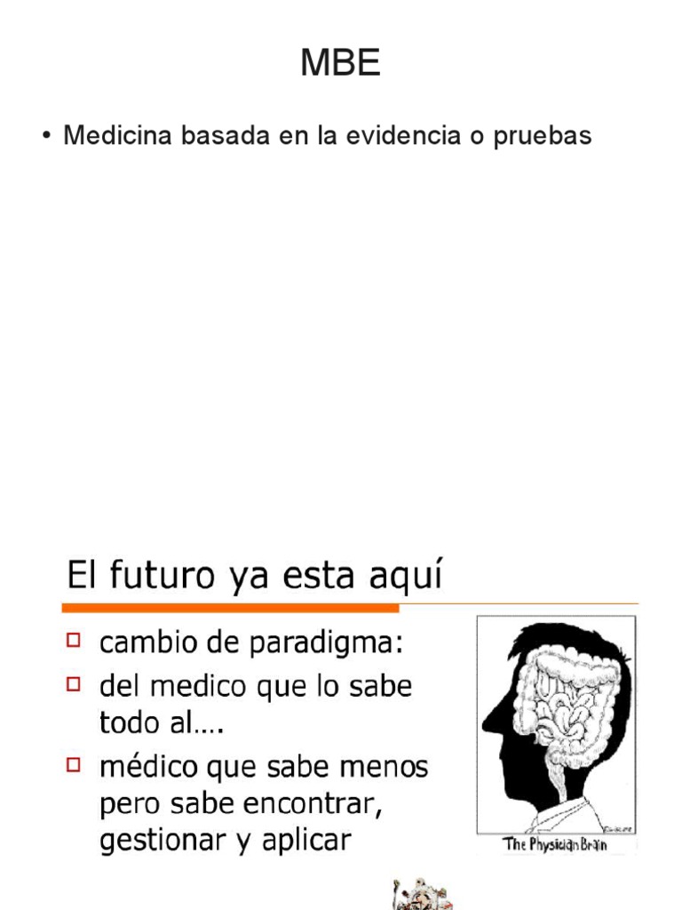 Medicina Basada en La Evidencia o Pruebas | PDF | Evidencia basada en ...