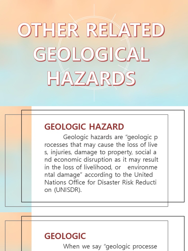 1 Related Geologic Hazards (Landslide) | PDF | Landslide | Hazards