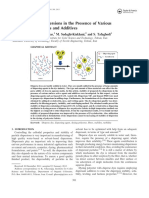 Stability of Dye Dispersions in The Presence of Various Surface Active Agents and Additives