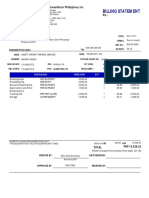 Billing Statement: International Consolidator Philippines, Inc. No.