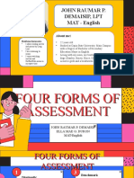 Four Forms of Assessment Explained