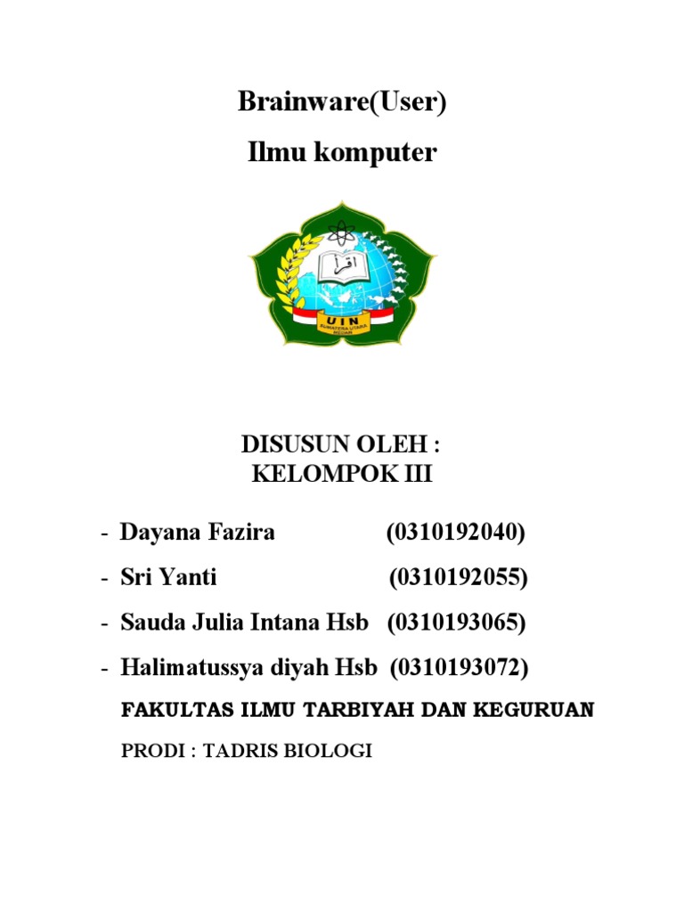 Peran dan Fungsi Brainware Komputer | PDF