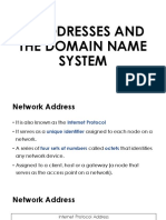 IP ADDRESSES AND DNS