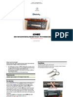 A2D-Mbcd: Quick Start Bluetooth Installation Guide For Seelct 1994-98 Mercedes Benz With CD Changer