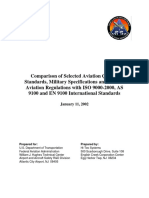 FAA Aerospace Standards Matrix