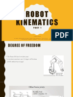 Robot Kinematics: Simplified Slides Prepared Based From The Robotic Institute - Carnegie Mellon