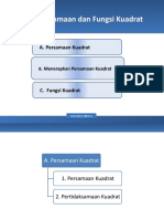 PERSAMAAN & FUNGSI KUADRAT Kelas XI