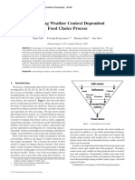 Modeling Weather Context Dependent Food Choice Process: Regular Paper