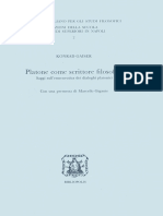 (Lezioni Della Scuola Di Studi Superiori in Napoli) Konrad Gaiser - Platone Come Scrittore Filosofico (1984, Bibliopolis)