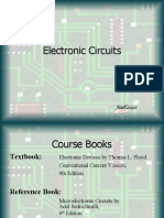 Electronic Circuits Course Books and Diode Fundamentals