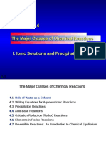 The Major Classes of Chemical Reactions