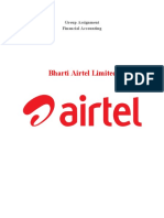 Bharti Airtel Limited: Group Assignment Financial Accounting