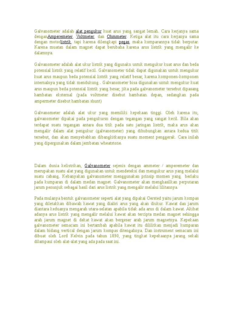 Galvanometer | PDF