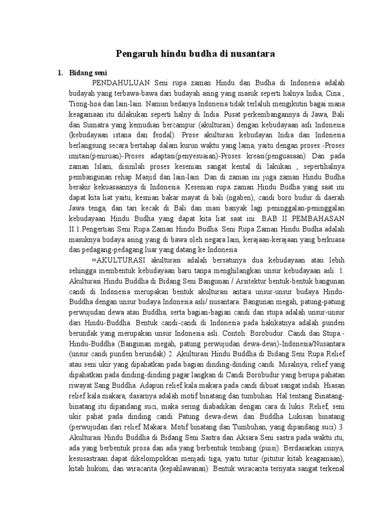 Pengaruh Budaya India di Nusantara
