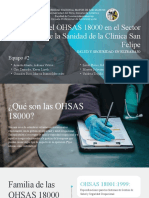 Clínica San Felipe Aplicación de Las OHSAS
