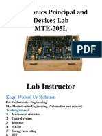 Electronics Principal and Devices Lab MTE-205L