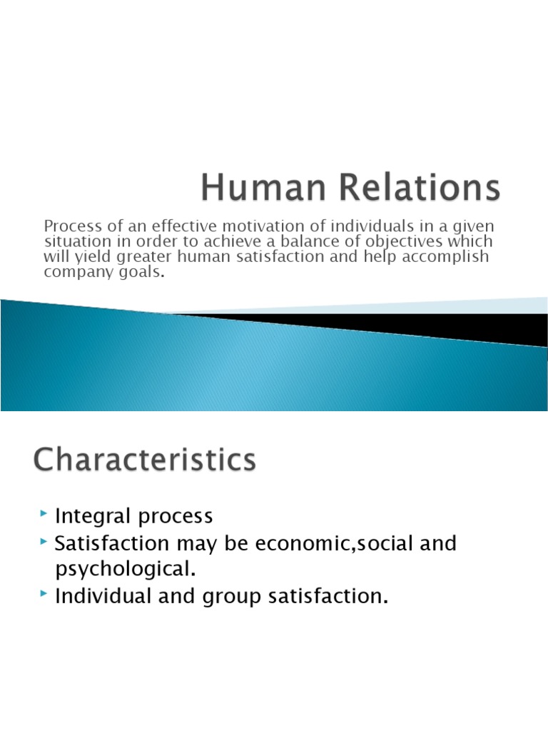 Human Relations | PDF