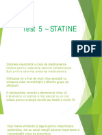 Dr. Cristina Dorojan Test 5 Statine