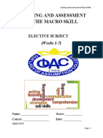 Teaching and Assessing Macro Skills