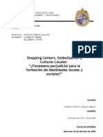 Shopping Centres, Globalización y Culturas Locales