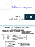 Unit - IV Lect2-Modes of Transfer: Program: B.Tech (IT) Course: Computer Architecture and Organization
