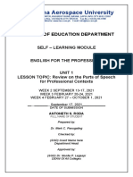 Roda Antoneth S. With Answers College Module Unit 2 English For The Professions 1