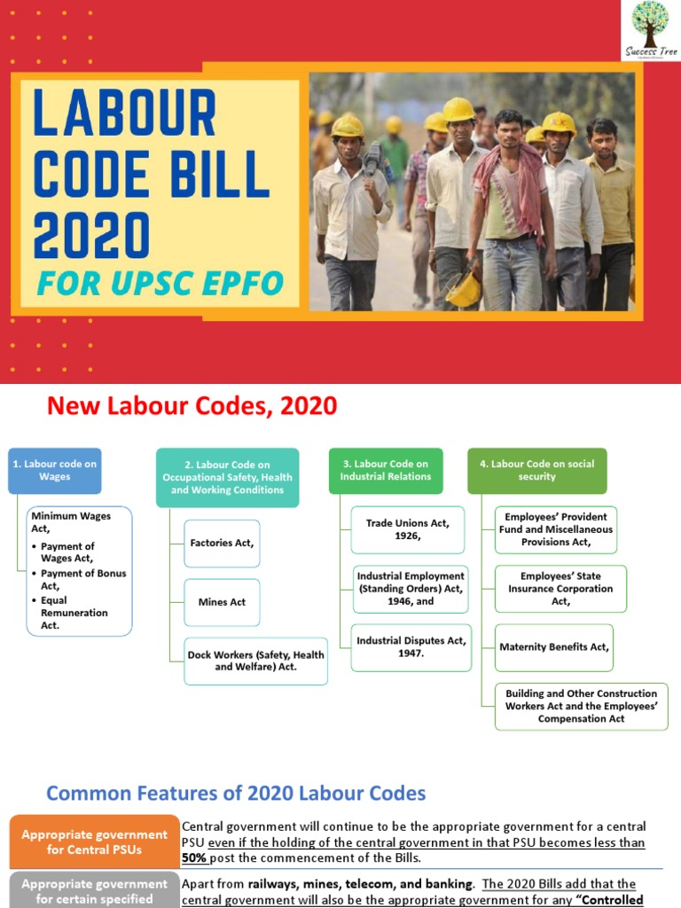 Overview of 2020 Labour Codes | PDF | Employment | Labour Law