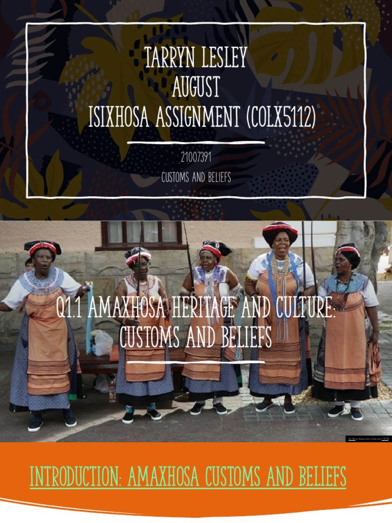 Xhosa Customs and Cultural Heritage | PDF | Xhosa People