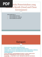 Download Good and Clean Governance by Muhammad Raa Kinana SN54204018 doc pdf