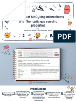 Synthesis of Moo Long Microsheets and Fiber Optic Gas Sensing Properties