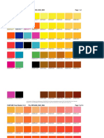 Pantone Color Chart For CMYK