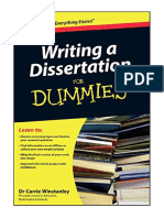 Writing A Dissertation For Dummies - UK Edition - Carrie Winstanley