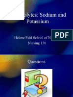 Electrolytes: Sodium and Potassium: Helene Fuld School of Nursing Nursing 130