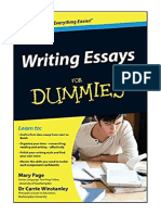 Writing Essays For Dummies - Mary Page