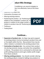 Product Mix Strategy by Gaurav