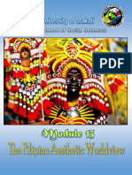 Module 13 The Filipino Aesthetic Worldview