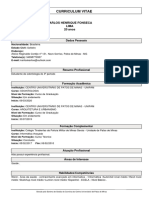 Curriculum Vitae de estudante de Odontologia