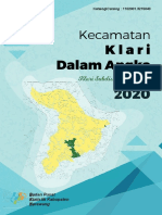 Kecamatan Klari Dalam Angka 2020